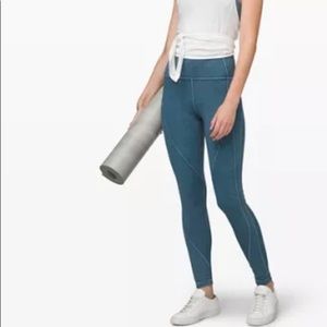 Lululemon Wunder Under HR Tight 28" Rib sz 6